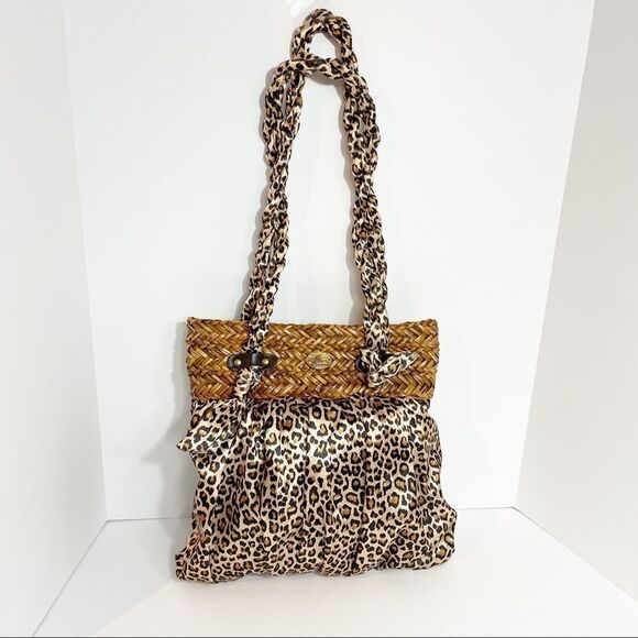 Leopard Print Cappelli Straworld bag - Picture 1 of 5